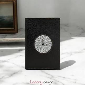 Brown Iris card holder